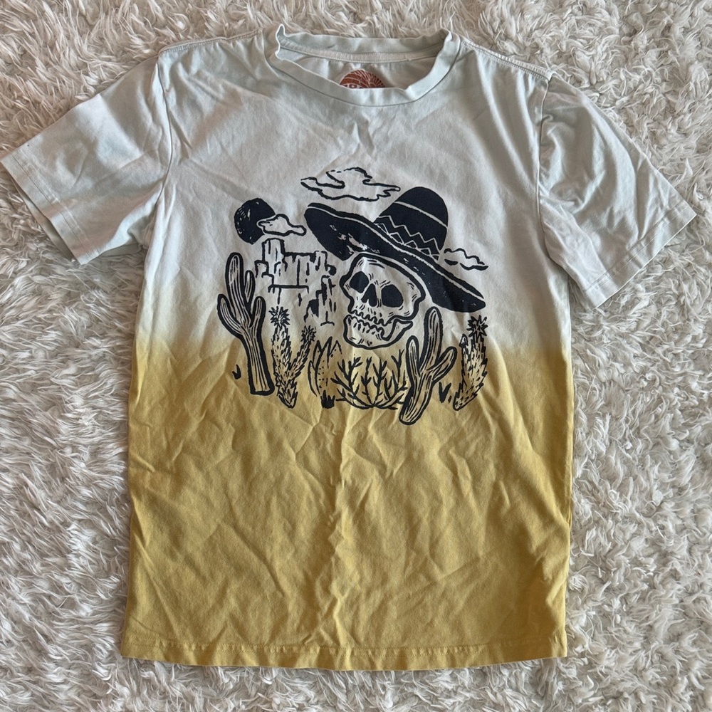 C&C California White Tee with Rust Graphic Logo